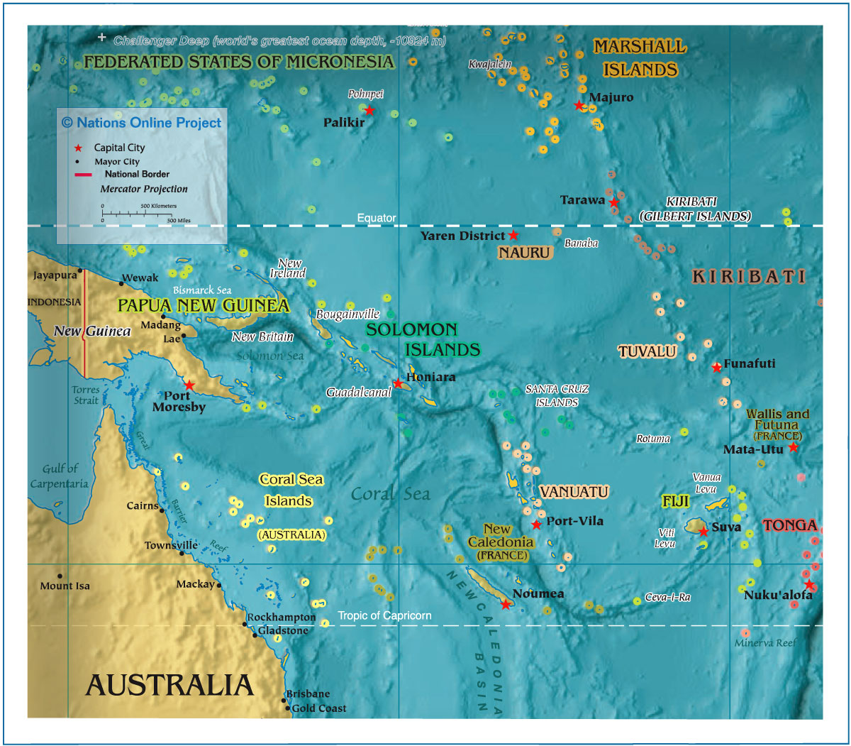 Reference Map of Melanesia