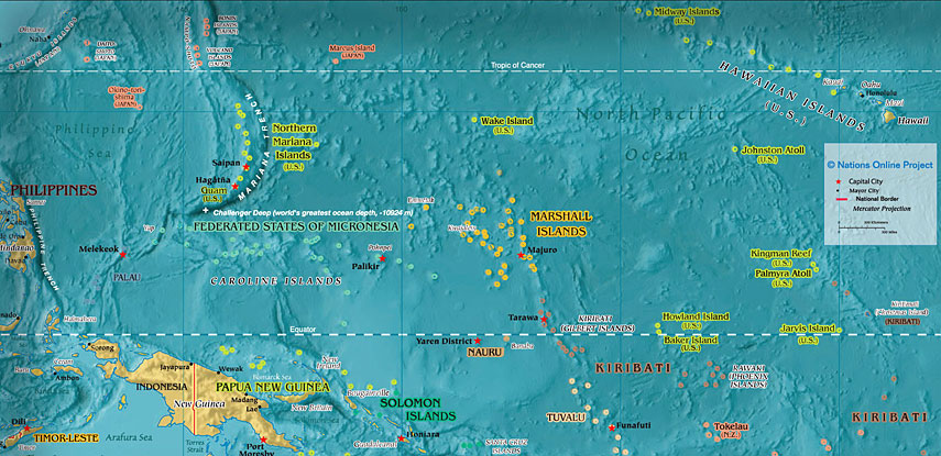 Small Map of Micronesia