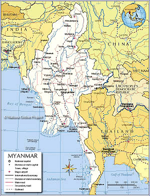 Myanmar Map