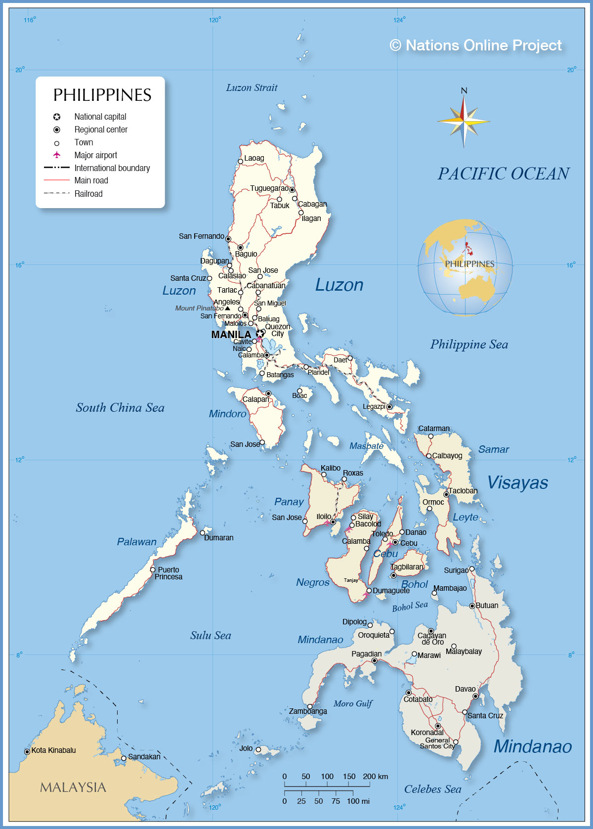 Maps Of Philippines Detailed Map Of Philippines In English Tourist Map ...