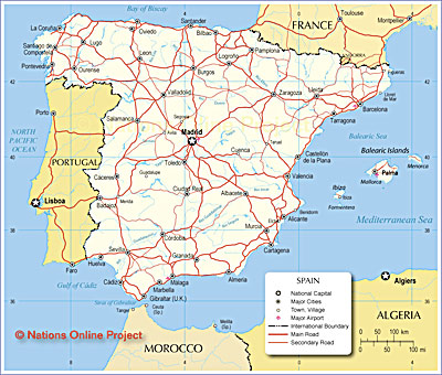 Map of Spain