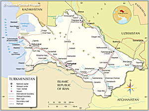 Turkmenistan Map