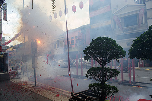 Fire Crackers, Chinese New Year 2015 Kuala Lumpur